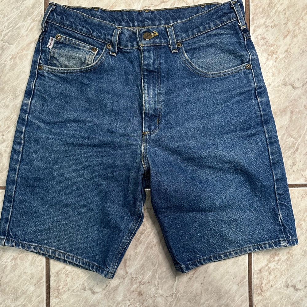 Carhartt Blue Denim Shorts Size Men’s 32x9